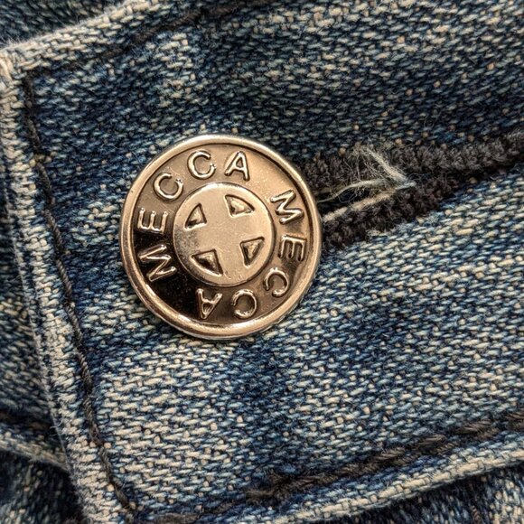 Y2K Baggy Embroidered Mecca Jeans - Size 36x32 - Picture 6 of 7